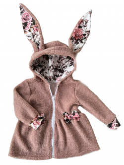 Dievčenský kabátik TEDDY prechodný vzor ROMANTIC