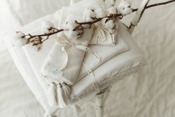 Ľanové doplnky - ľanové plachty, ľanová posteľná bielizeň