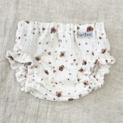 Dievčenské nohavice - bloomersy biele
