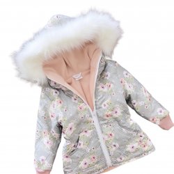 Dievčenská zimná bunda - PISTÁCIOVÝ KVET
