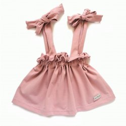 Dievčenská ružová sukňa na viazanie
