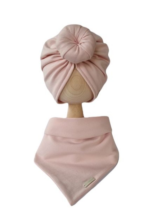 Detská čiapka (turban) a šatka - dievčenský set