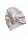 Detská čiapka - turban dievčenský s volánom
